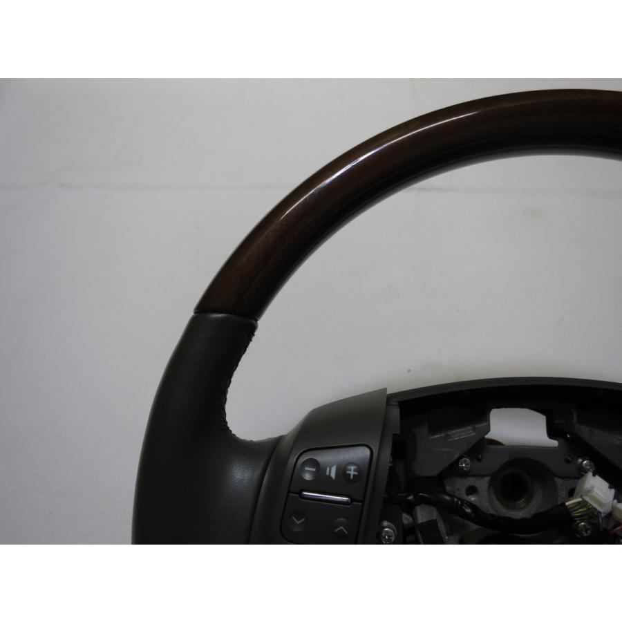 茶木！GS レクサス 19系 UZS190 GRS191 前期 純正 ウッド ステアリング