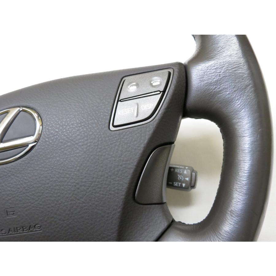 レクサスLS460　純正ステアリング 希少色！LSレクサスLS460 LS600h前期 純正 ウッド ステアリング