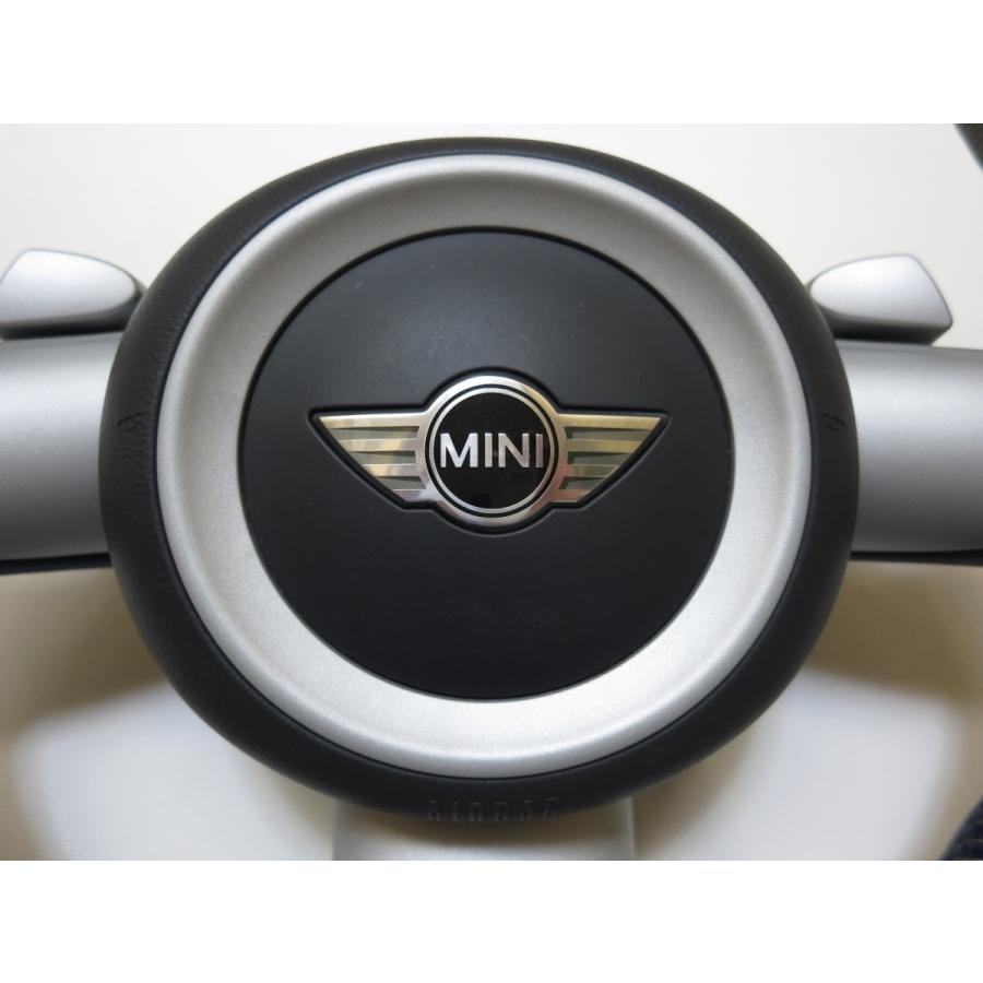 R53 ミニ MINI BMW R55 R56 R57 3本スポーク！ 純正 革 ステアリング
