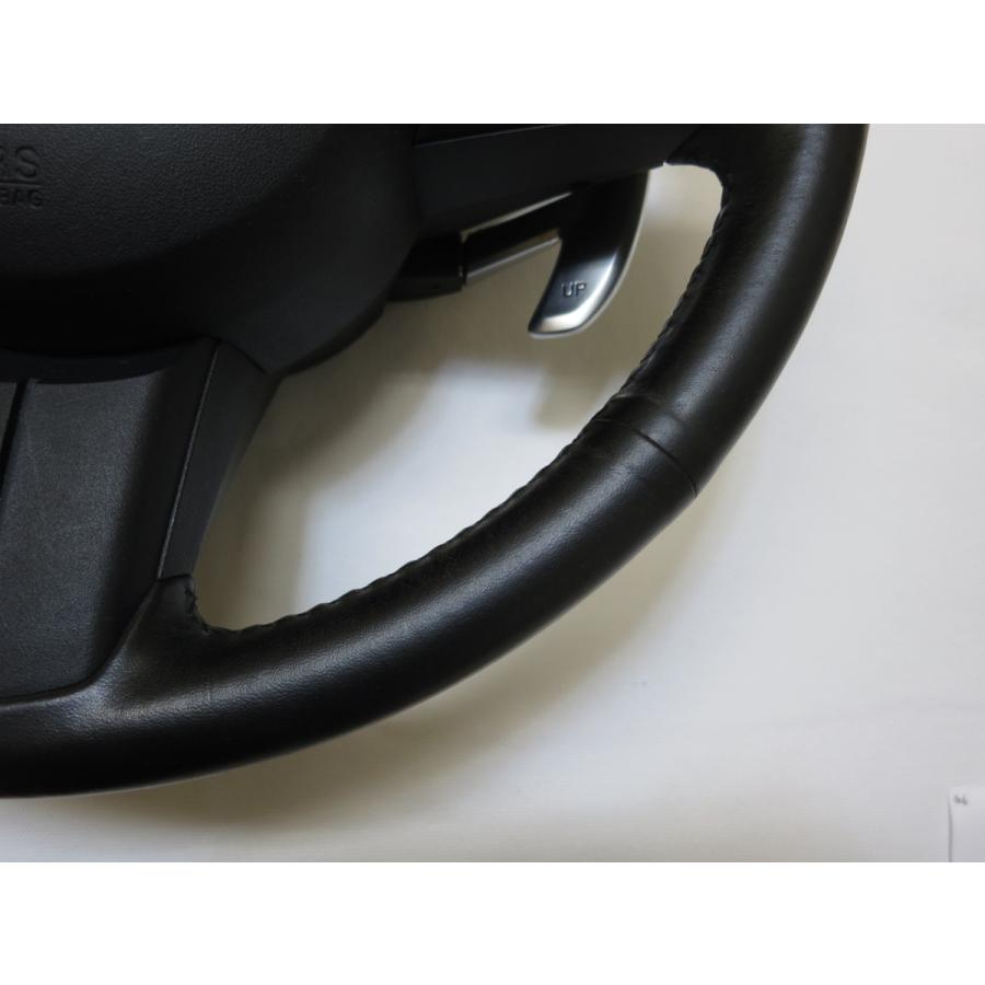 RX8 RX-8 RX―8 SE3P パドル付！ 純正 革 ステアリング ハンドル