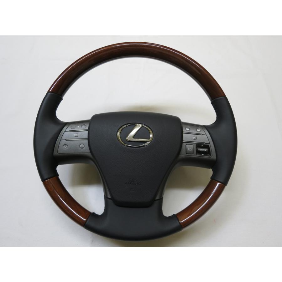 未使用 レクサス ハンドル レクサス HS RX 純正 ウッド コンビ ステアリング ハンドル エア