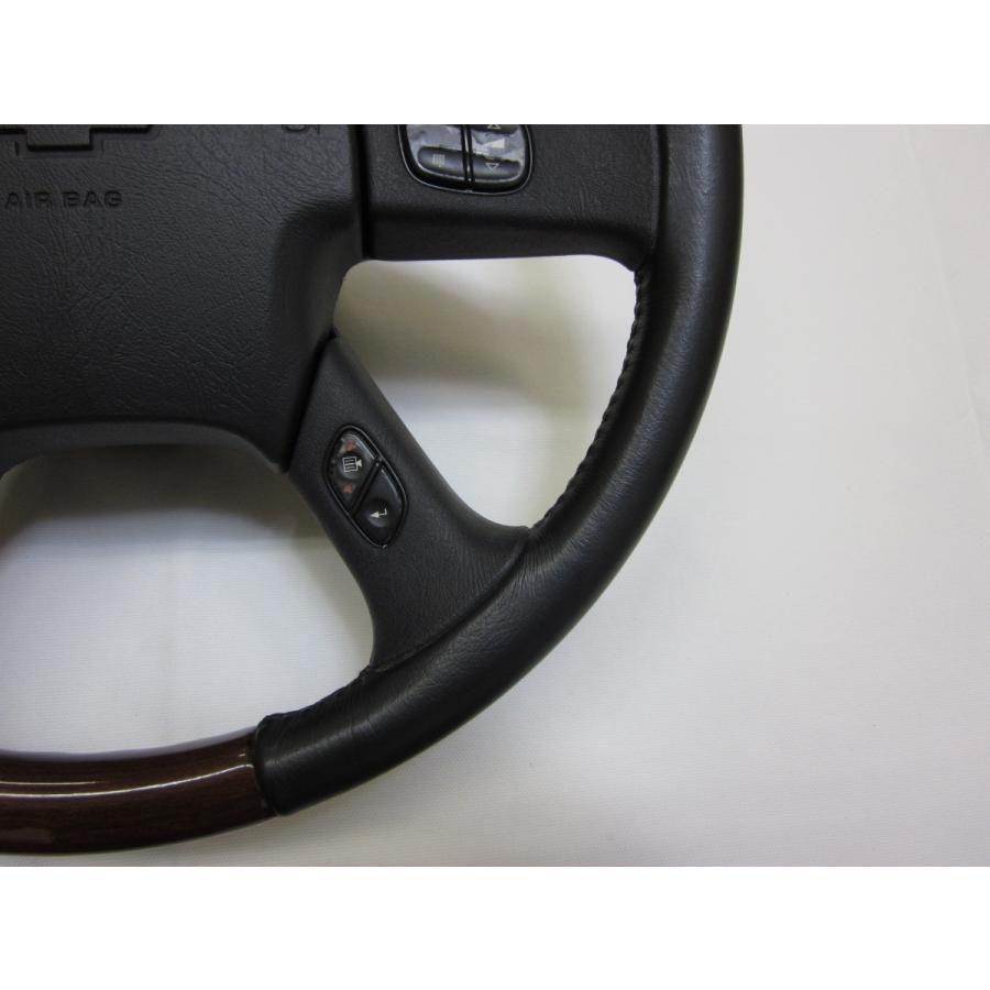サバーバン タホ ユーコン 純正 ウッド コンビ ステアリング ハンドル