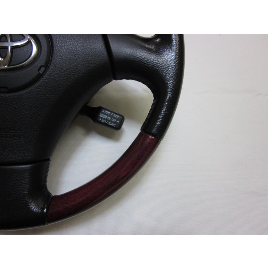 トヨタ 160 アリスト　ハンドル　ステアリング レザー　ウッド　新品未使用 トヨタ 160 アリスト ハンドル ステアリング レザー ウッド