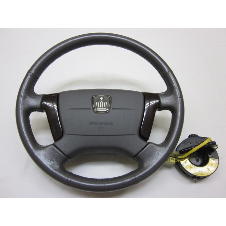 パジェロ　V7系　ハンドル　　ステアリングエアーバック エボ ランエボ7 CT9A 純正 革 ステアリング ハンドル エアバック