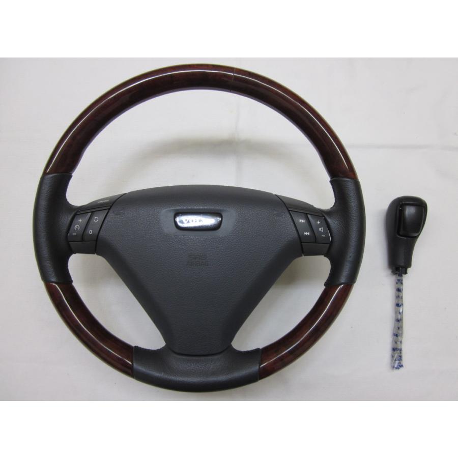 リ*ー様 VOLVO ボルボ　ウッド・レザーコンビハンドル ボルボ(純正) ウッドコンビステアリング のパーツレビュー | V50(GF8B