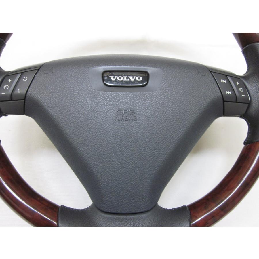 T5 S60 ボルボ V70 XC70 ウッド コンビ ステアリング ハンドル エア