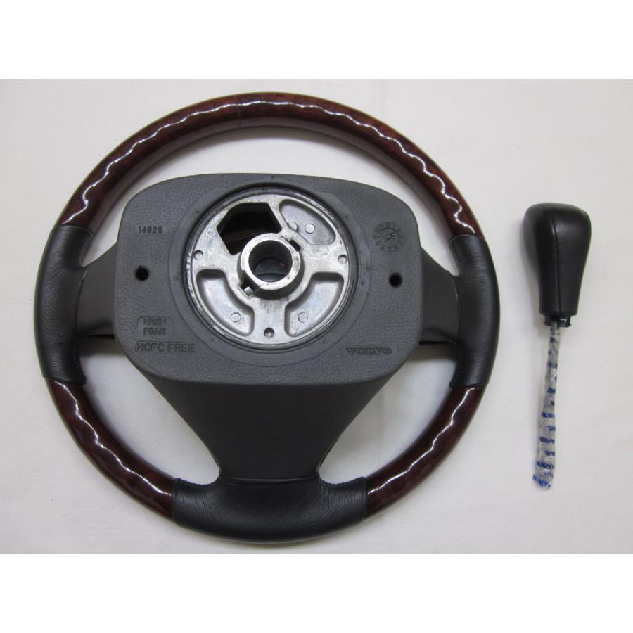 T5 S60 ボルボ V70 XC70 ウッド コンビ ステアリング ハンドル エア