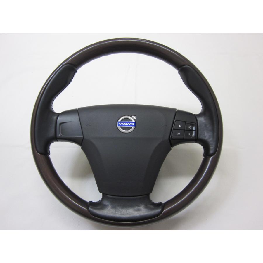 V50 C30 S40 C70 ボルボ 純正 ウッド コンビ ステアリング ハンドル