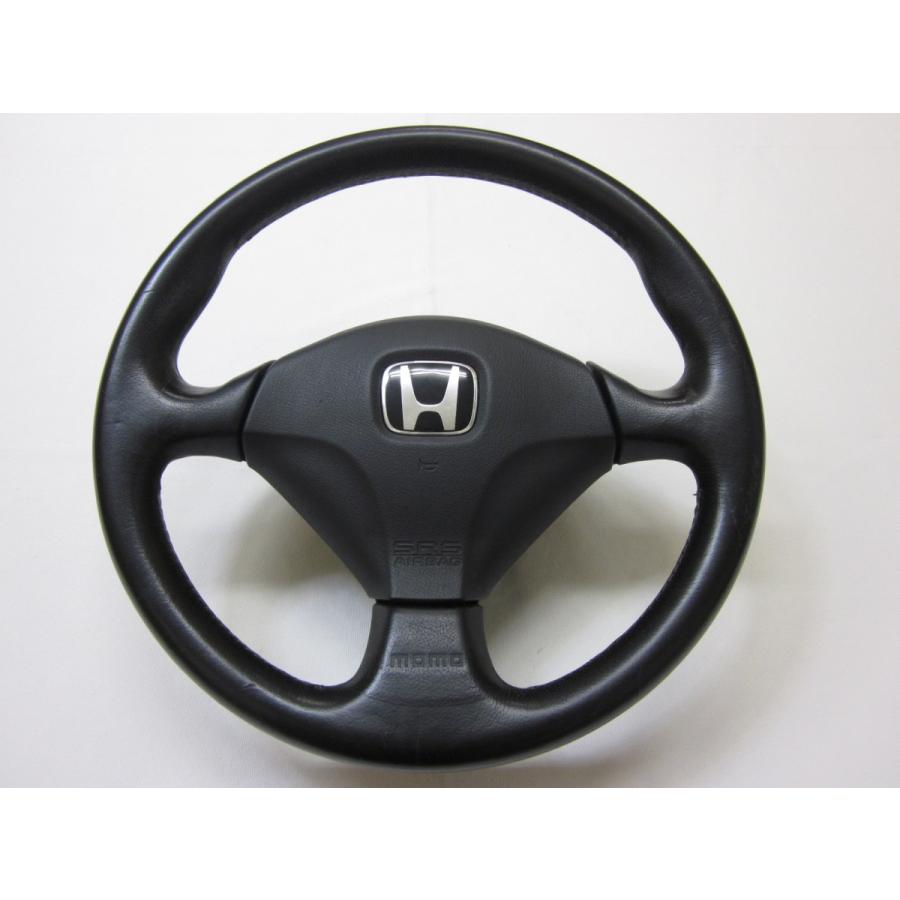 インテグラ シビック DC5 モモ 純正 革 ステアリング ハンドル エア
