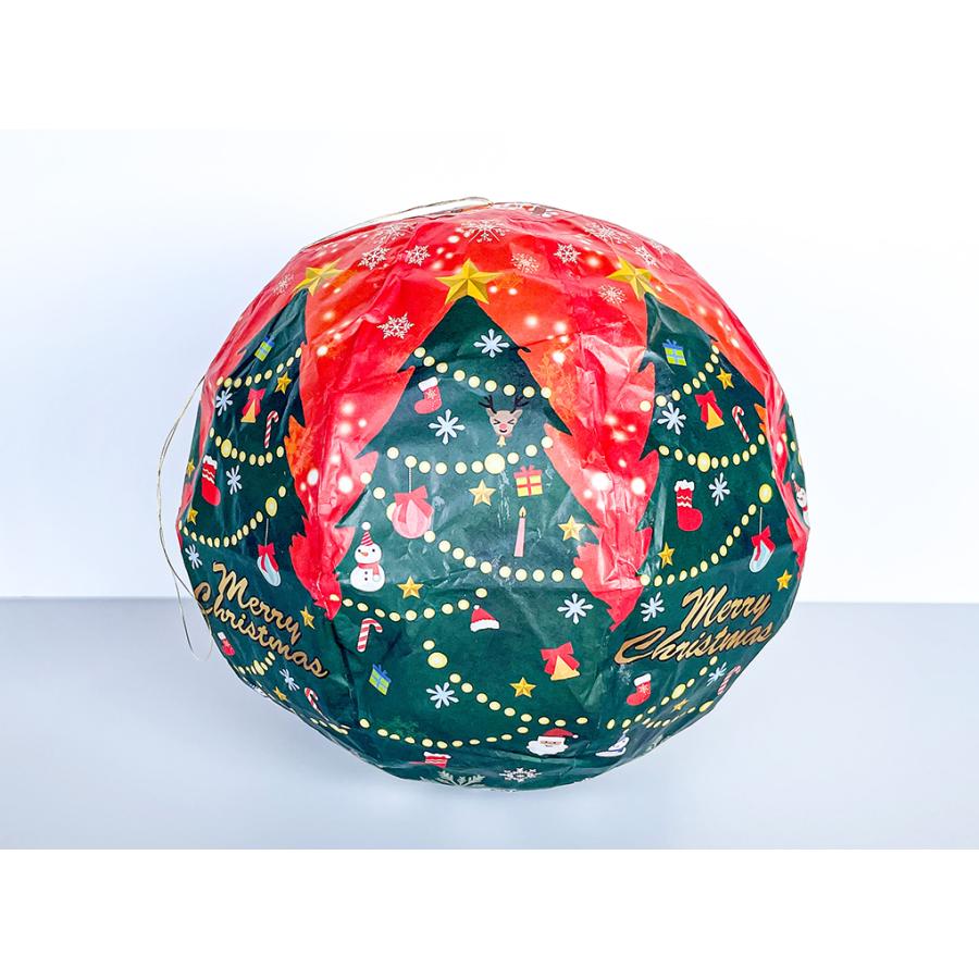 紙風船 紙風船 クリスマス 1枚入 直径約28cm : はかりのテイク-take store