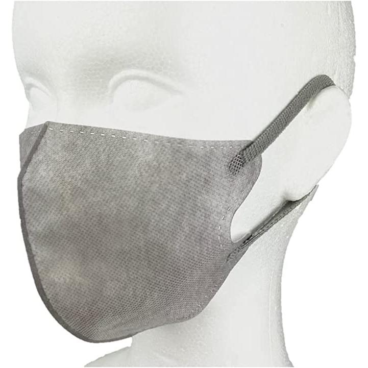 富士 3Dマスク 耳が痛くなりにくい 立体マスク レイヤースタイル 30枚入 不織布 ふつうサイズ アッシュグレー｜matsusada｜02