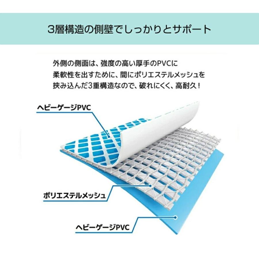 プール インテックス INTEX26378 大型 ファミリープール 水遊び プール 975cm*488cm*132cm 暑さ対策 プール 家庭用 子供用｜matsusaki-y-shop｜04