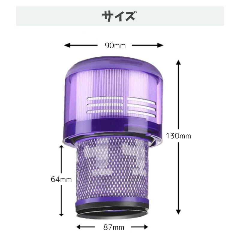 掃除機交換フイルター ダイソン V11 SV14シリーズ 専用 フィルター 交換フィルターユニット 互換品 掃除機用フィルター 掃除機 2個入り｜matsusaki-y-shop｜09