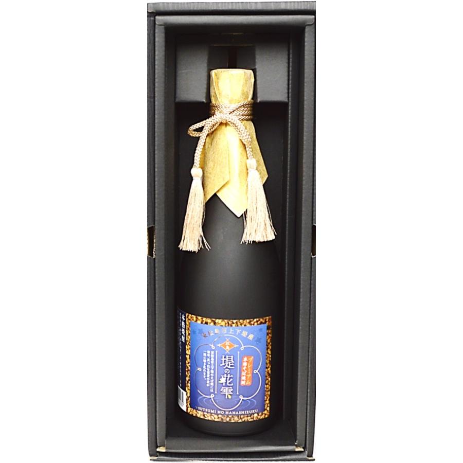 【御歳暮 ギフト】 焼酎  東松島 プレミア 本格そば焼酎 提の花雫（黒瓶） ７２０ｍｌ 化粧箱入れ |  | 06