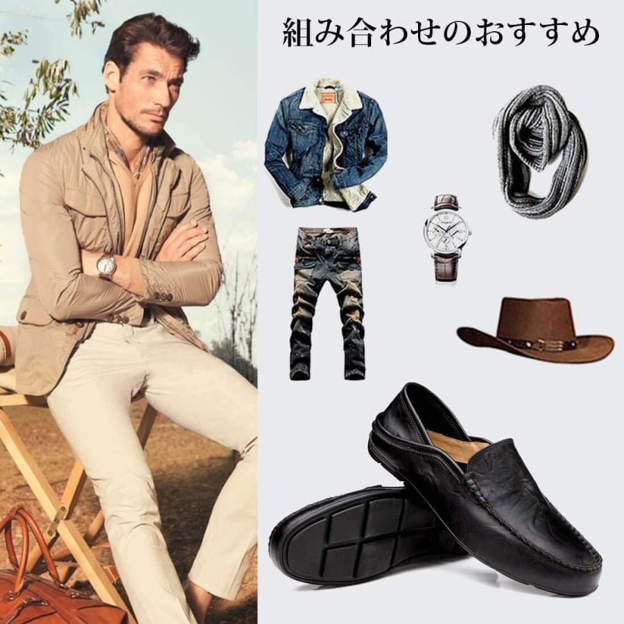 経典ブランド サニー ホリデイ メンズ ドライビングシューズ 軽量 スリッポンシューズ ２種履き方 クラシック 職場用 モカシン 靴 Black 27 Originaljustturkey Com