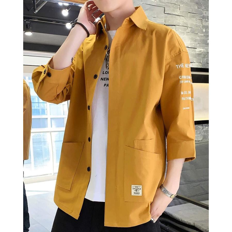 シャツ メンズ 夏服 七分袖 吸汗速乾 通気性 汗染み防止 快適な 柔らかい ワイシャツ 軽い 流行のアイテム シンプル オシャレ かっこいい カジュアル