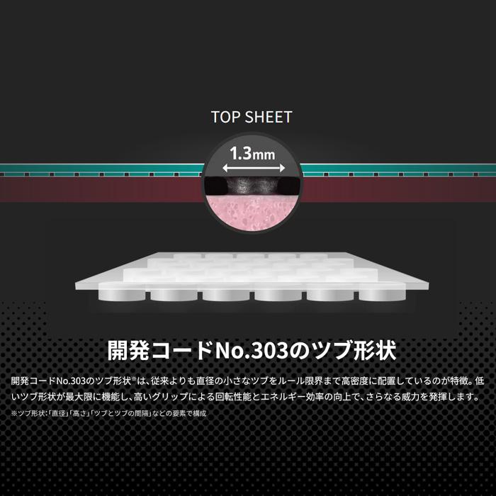 バタフライ（Butterfly） 【メール便送料無料】卓球ラバー ザイア03