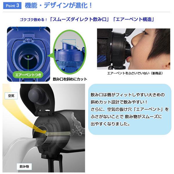 水筒 1リットル 1L ステンレスボトル 子供 おしゃれ 衝撃吸収カバー ミズノ 象印ステンレスクールボトル 16JYA012 SDFX10｜matsuspo｜06