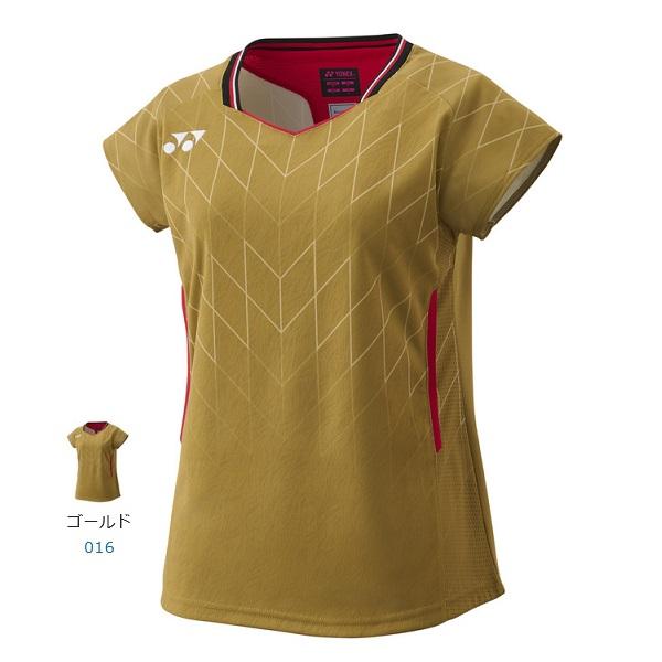 YONEX バドミントンレディースユニフォーム　Lサイズ YONEX（ヨネックス） バドミントン レディース ゲームシャツ(フィット