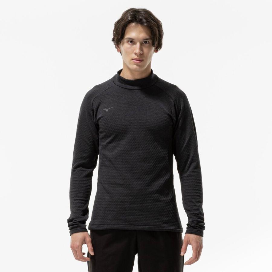 MIZUNO（ミズノ） 送料無料 フリース ハイネックシャツ メンズ 裏起毛