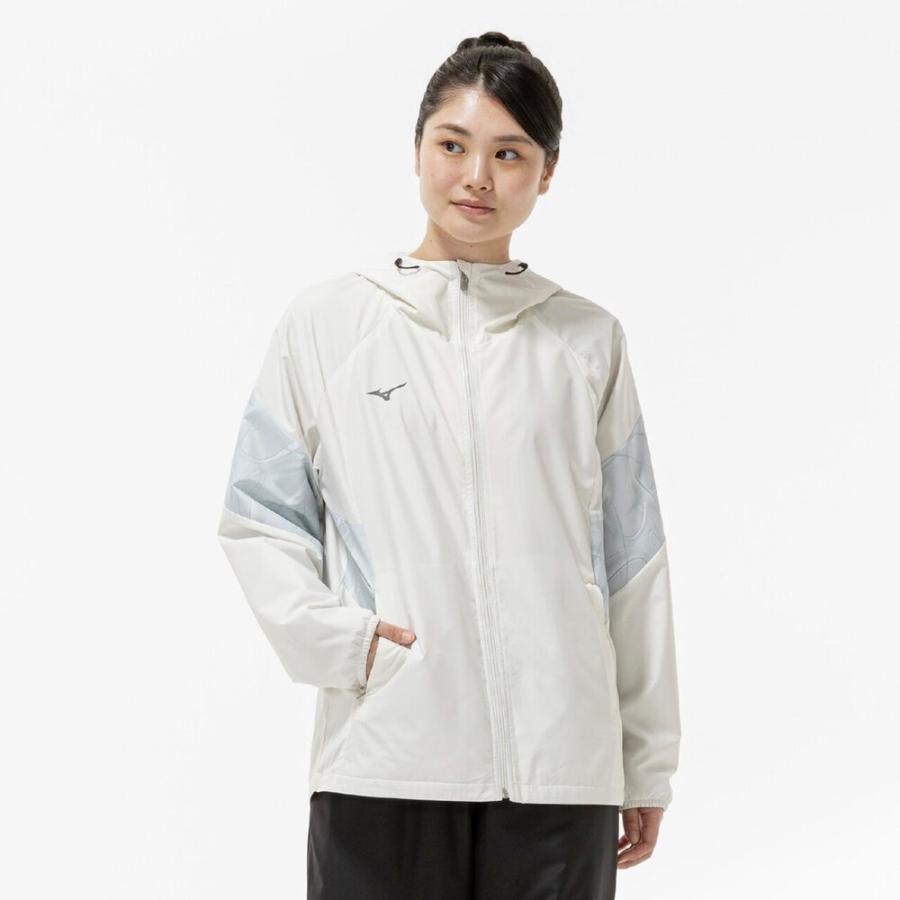 MIZUNO ウィンドブレーカ 2XOサイズ ホワイト 厚手 ミズノ(MIZUNO) ウインドブレーカー 上下セット N-XT 中綿ブレスサーモ