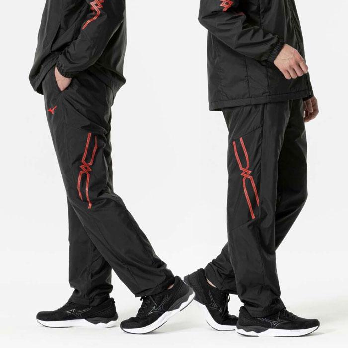 ヒソカ=モロウさん専用美品 ラフシモンズ×フレッドペリー パンツ 黒28 調整可 MIZUNO（ミズノ） 送料無料 ウインドブレーカー パンツ メンズ 発熱