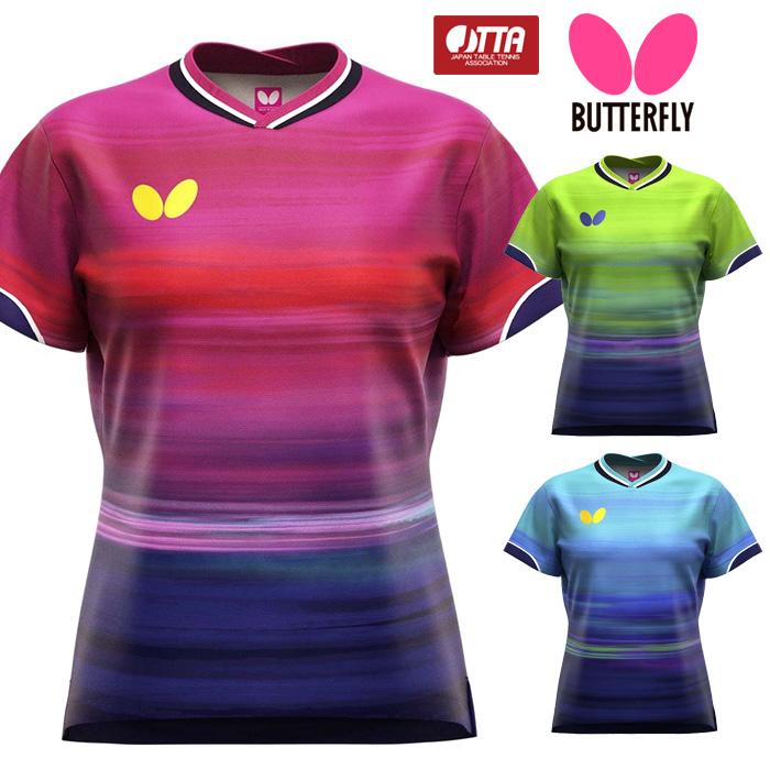バタフライ（Butterfly） 【メール便可】バタフライ 卓球ユニフォーム シャツ レディース インフィリア2 47849 ドライ 速乾 ...