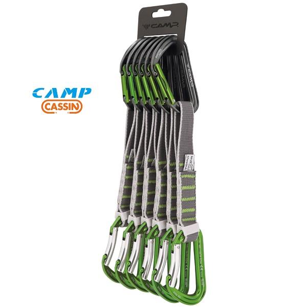 C.A.M.P. Orbit Express Set - 6 Expressschlingen 18cm Grau/Blau