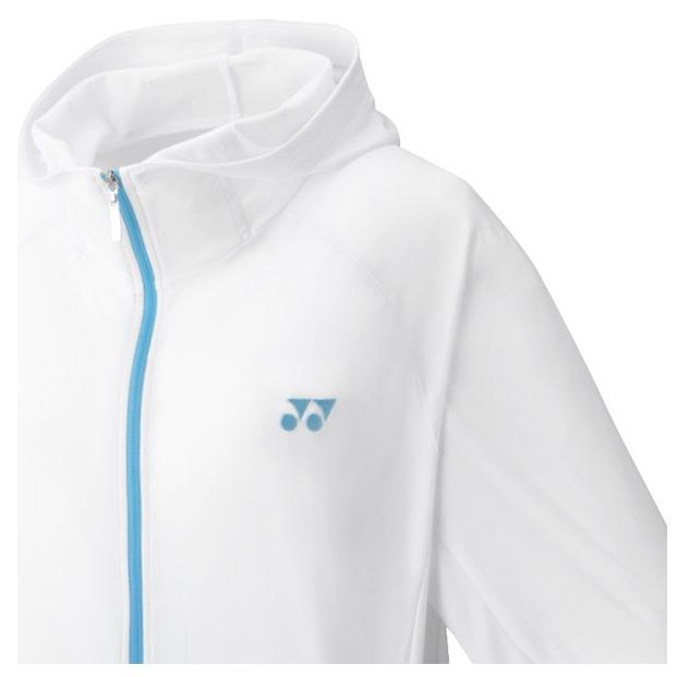 YONEX オフホワイト パーカー Msize 新品 YONEX（ヨネックス） ウィメンズ ニットウォームアップパーカー. 57076