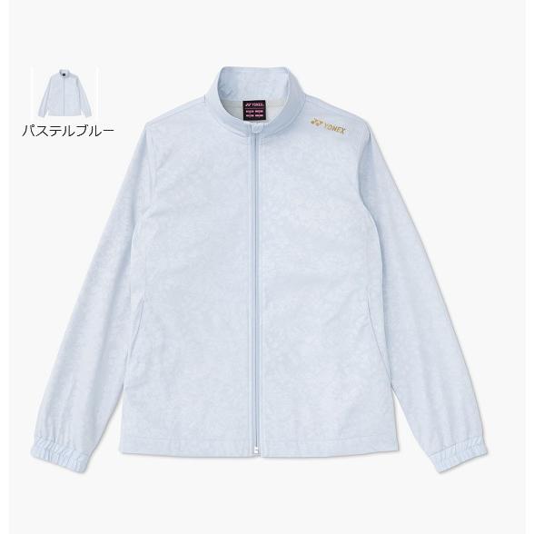 ヨネックス ウィメンズウォームアップシャツ ホワイト【サイズＬ】 YONEX（ヨネックス） ウィメンズ裏地付ウォームアップシャツ 59017