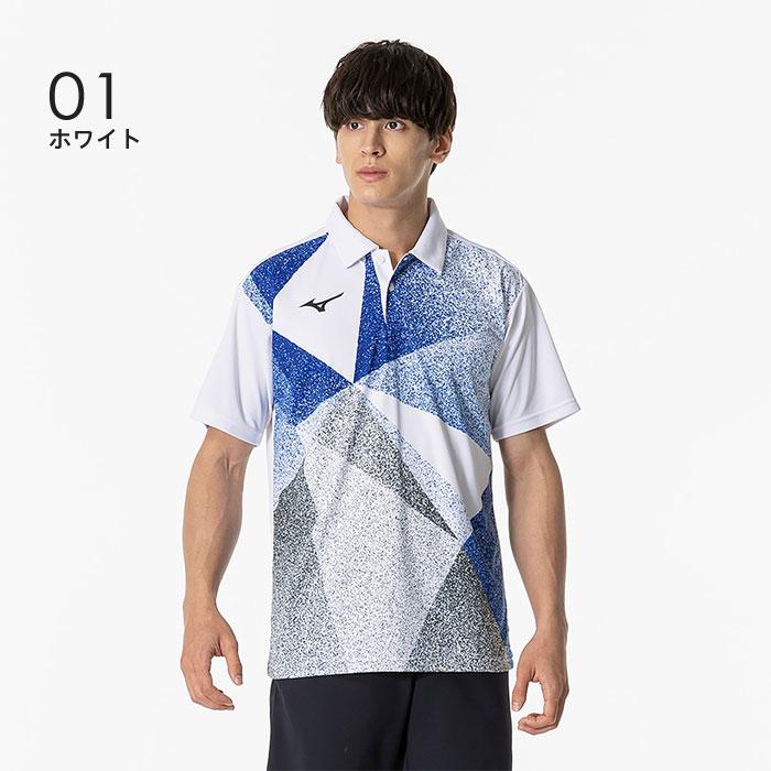 【美品　試着のみ】ミズノ　テニス　ゲームシャツ　メンズＸＬサイズ MIZUNO（ミズノ） 【メール便可】ミズノ ゲームシャツ メンズ 男女兼用