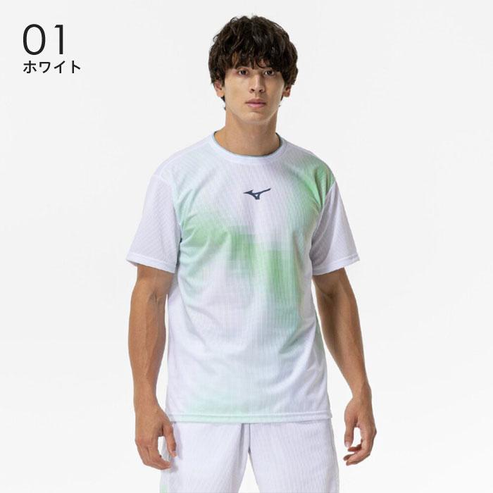 MIZUNO テニスウェア ポロシャツ ホワイト グレー MIZUNO（ミズノ