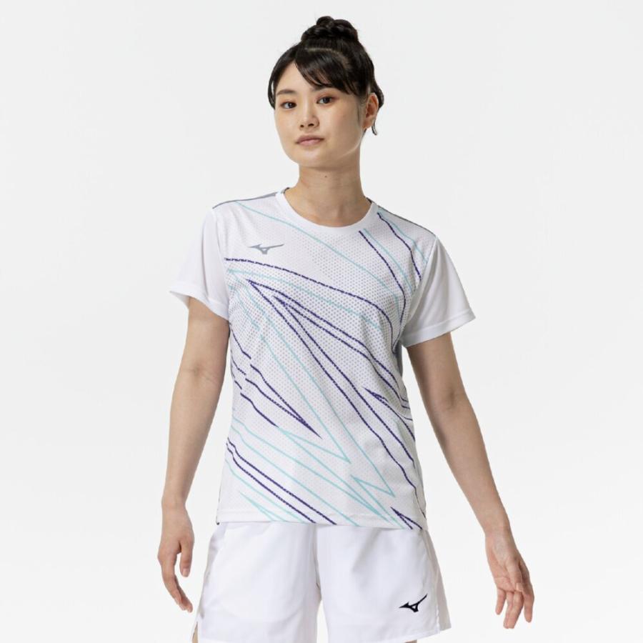 新品タグ付き ミズノ バドミントンゲームシャツ レディースL 奥原