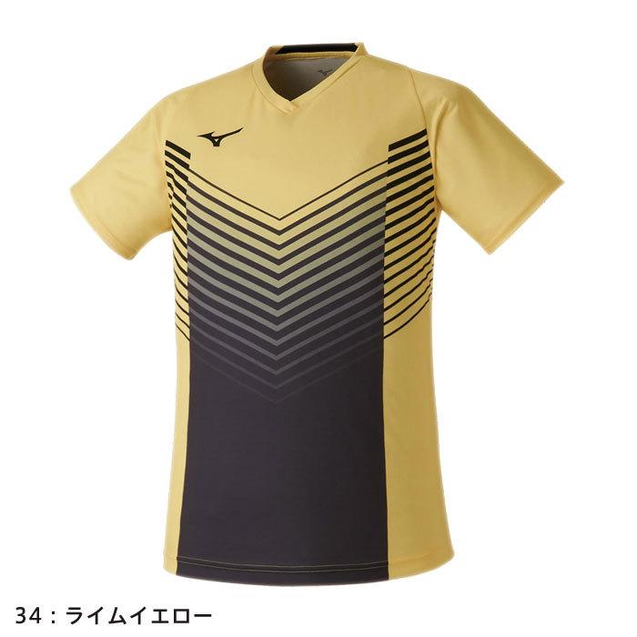Mizuno バドミントンゲームシャツ XL 北海高校 MIZUNO（ミズノ） ゲームシャツ 62JAB029 ユニセックス 2024SS