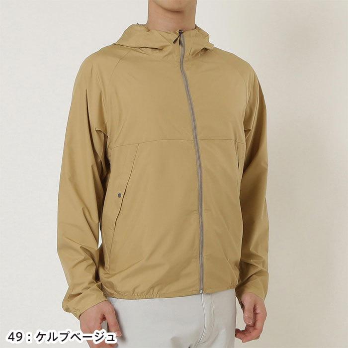 ベージュ フード付き ジャンパー MIZUNO（ミズノ） 送料無料 ジャケット メンズ はっ水 防風 コンパクト