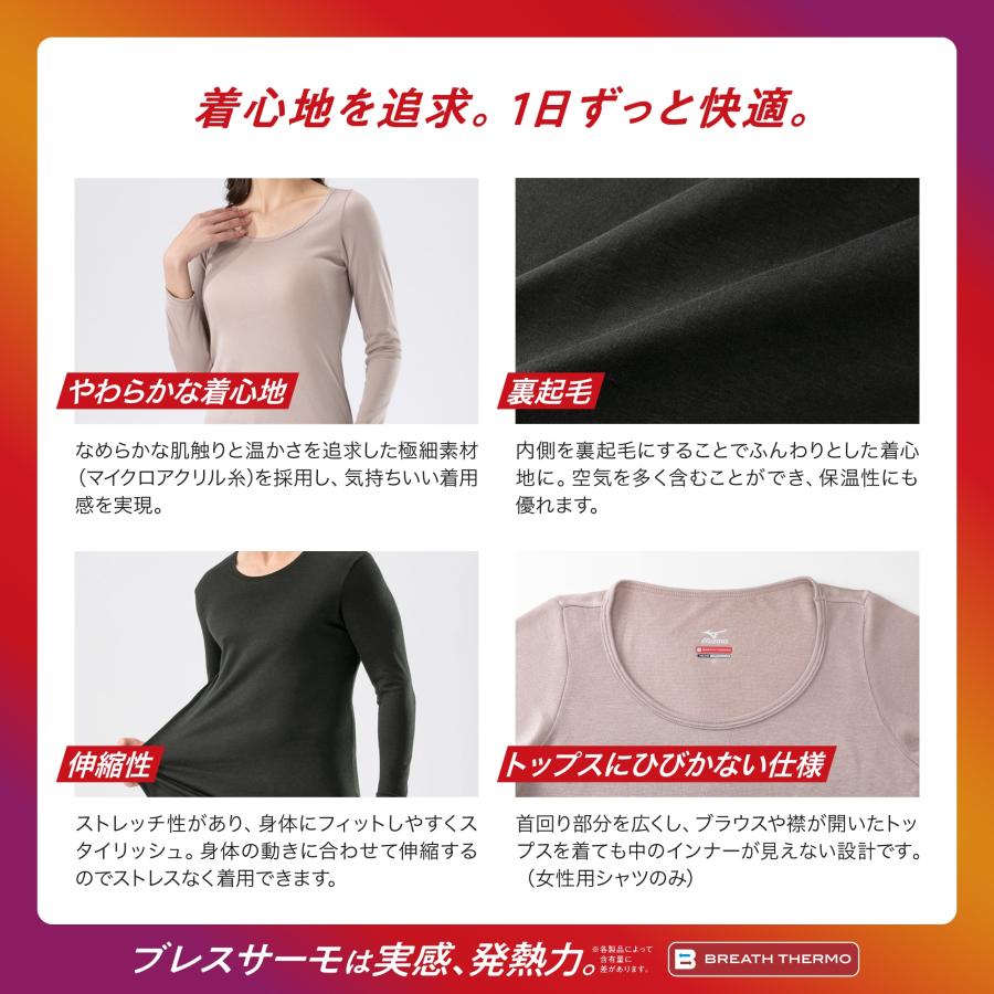MIZUNO（ミズノ） 送料無料 ブレスサーモ インナー 上下 メンズ 中厚