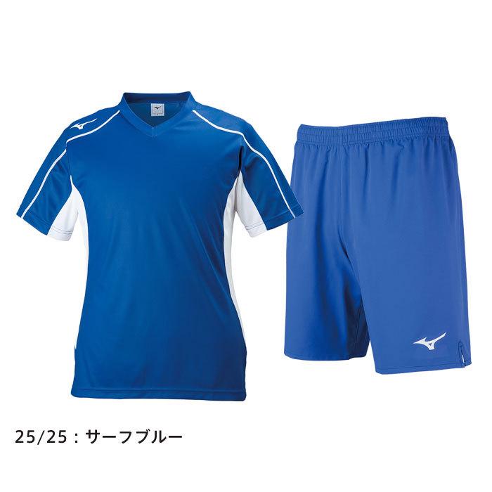 送料無料 ミズノ Tシャツ＆ハーフパンツ上下セット ジュニア サッカー P2MA8120 P2MB8120 ドライ 吸汗速乾｜matsuspo｜04