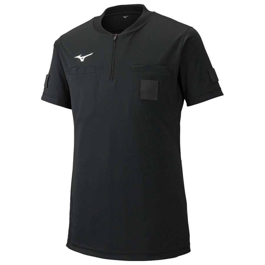 MIZUNO（ミズノ） サッカー 審判服 レフリーシャツ 両袖に面ファスナー