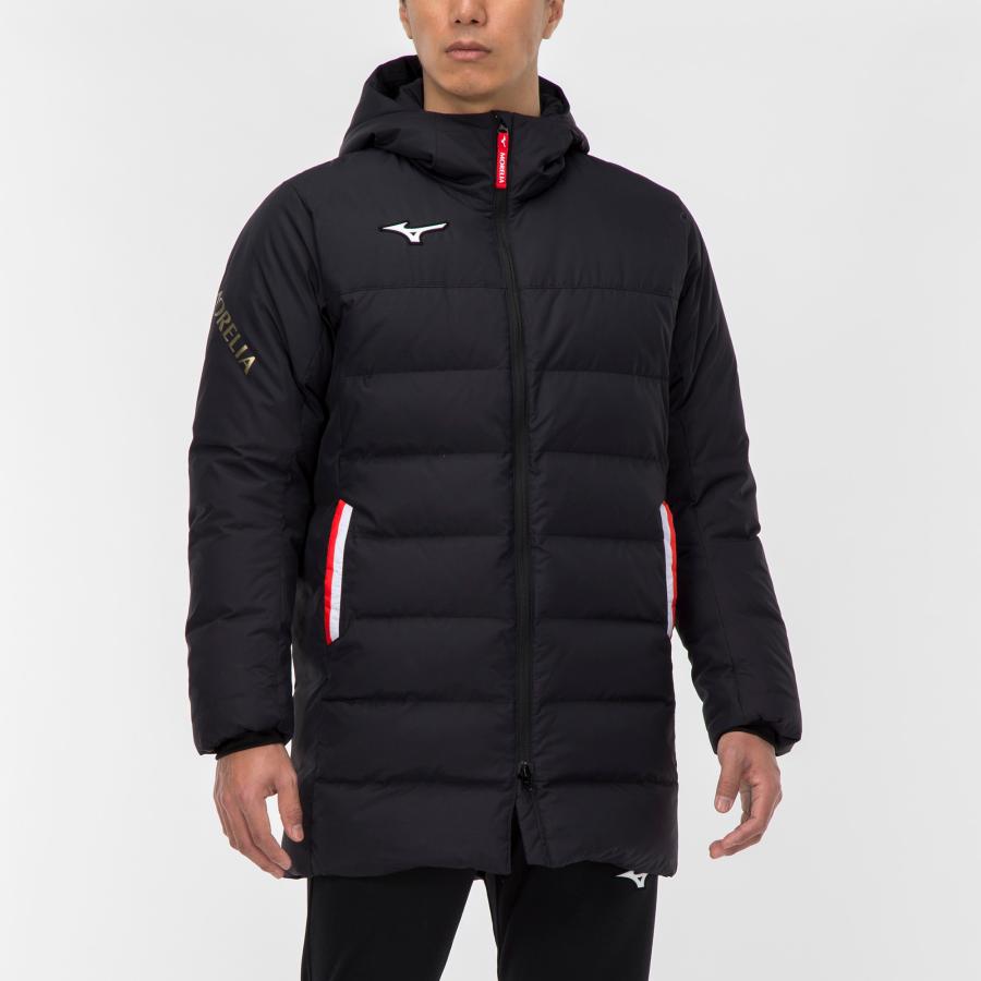 MIZUNO 送料無料 モレリア ダウン ハーフコート メンズ 男女兼用