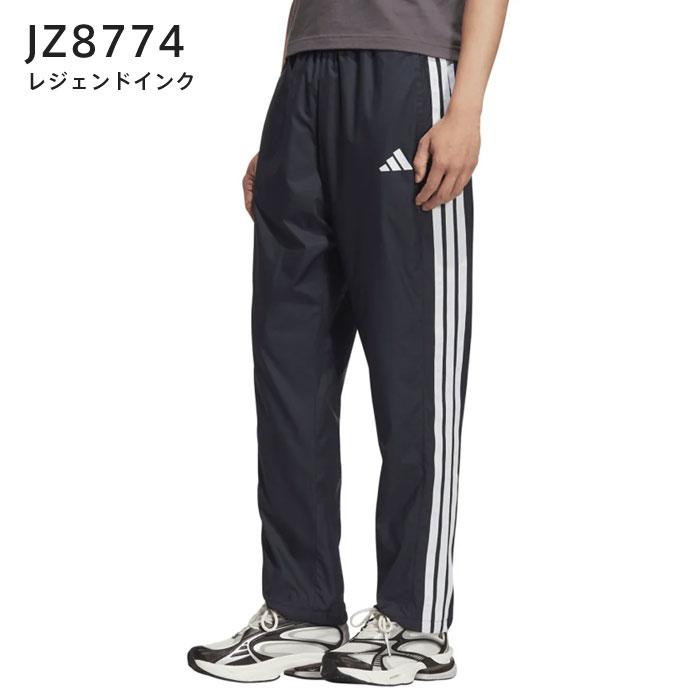 adidas　ウィンドブレーカーパンツ　ブラック　スリーライン　防寒　ワイド adidas ウィンドブレーカーパンツ ブラック スリーライン 防寒 ワイド