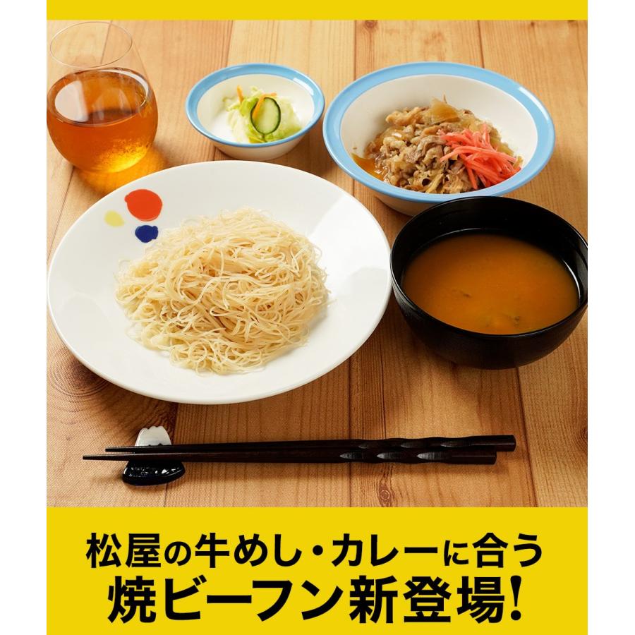 (メーカー希望小売価格5000円→3380円) 松屋 ケンミン食品 味付け焼ビーフン 10袋 保存食 牛丼  送料無料 時短 まつや 非常食 | 松屋 | 18