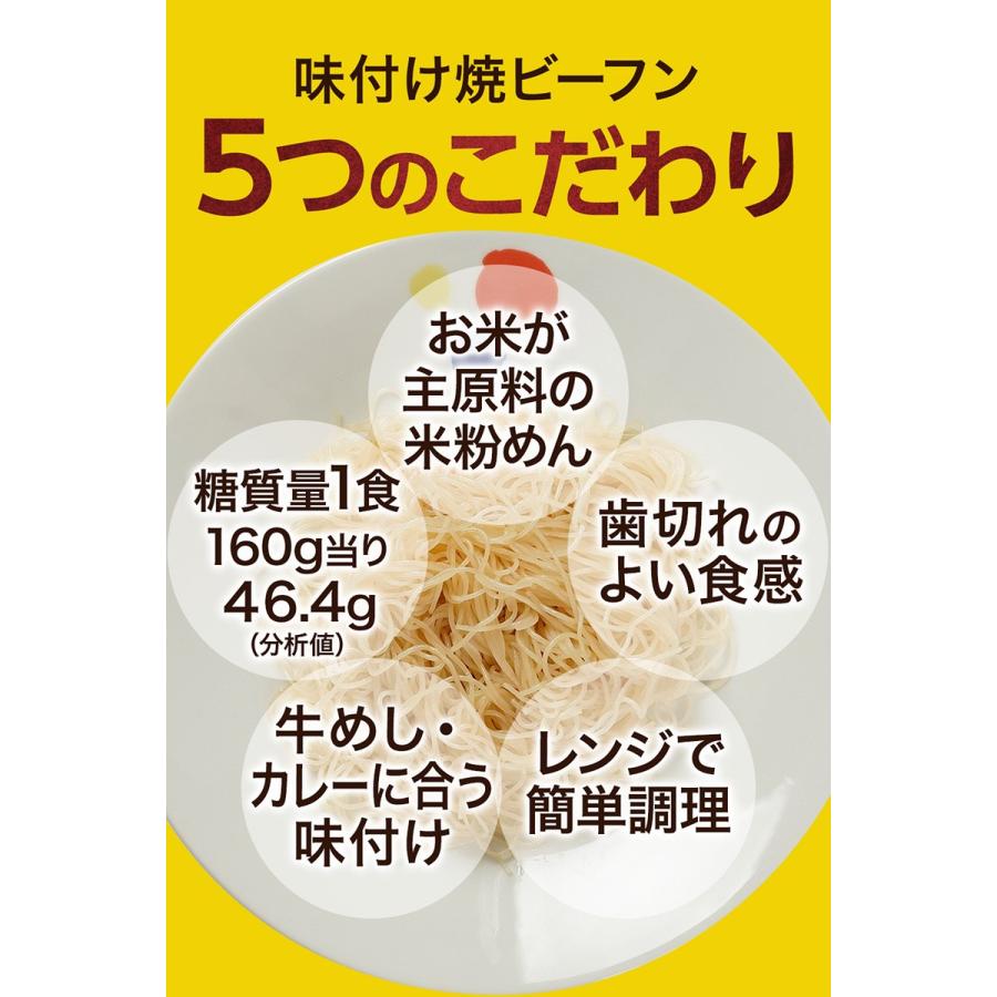 (メーカー希望小売価格5000円→3380円) 松屋 ケンミン食品 味付け焼ビーフン 10袋 保存食 牛丼  送料無料 時短 まつや 非常食 | 松屋 | 06