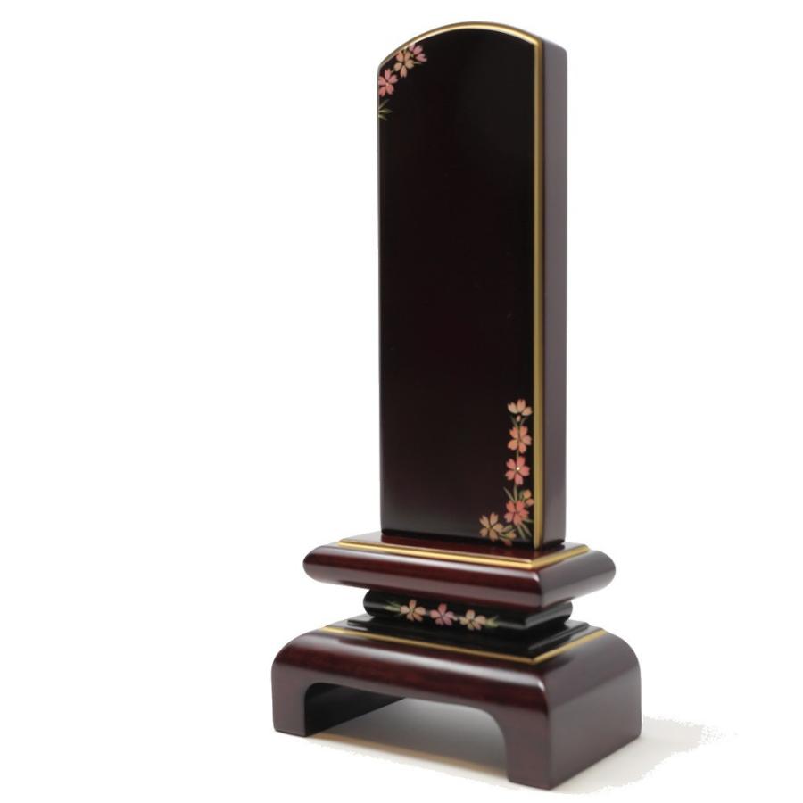 位牌 モダン位牌 なごみ呂門 紫檀 4.5寸 蒔絵入り 日本製 純国産品 文字入れ 送料無料 文字入れ無料_3
