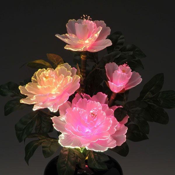 イルミネーション仏花 グランドルミナス 牡丹 LED 盆提灯 : 仏壇