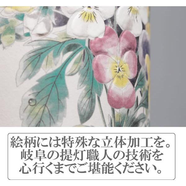 盆提灯(盆ちょうちん) モダン提灯 回転 長良の小路(ながらのこみち) ブーケ 欅調_5