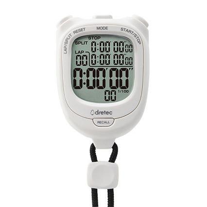 ドリテック 【メール便可】 ストップウォッチ ラップ/スプリット計測