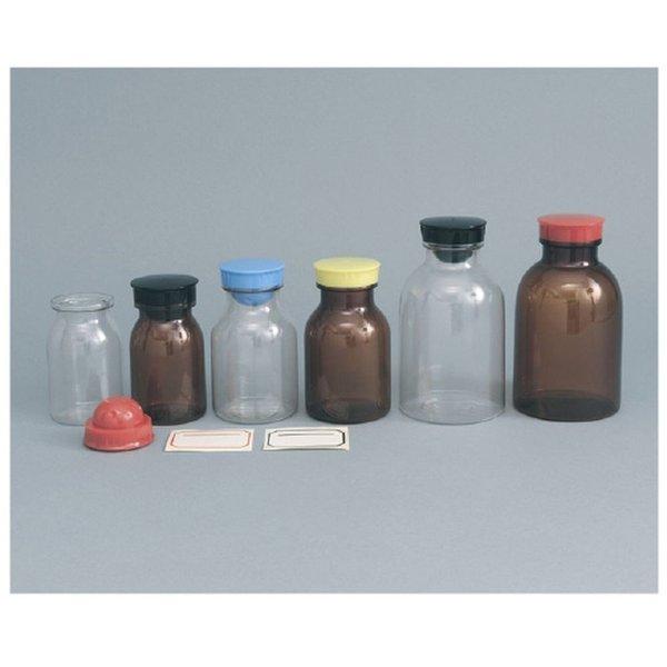 散薬瓶 人気のファッションブランド PC製 透明 キャップ：黄 08-2960-0102 エムアイケミカル 1本 品質一番の 150CC