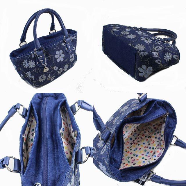 SAVOY（サボイ） バッグ バッグ 新作 デニム地花柄トートバッグ