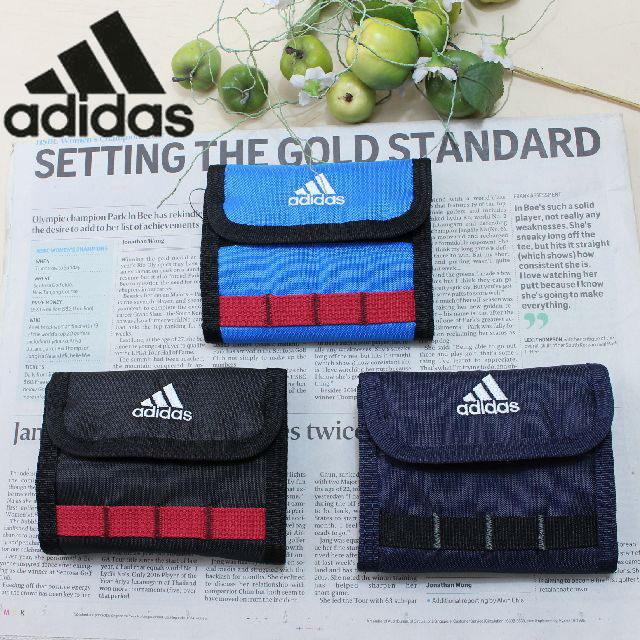 adidas アディダス メンズ財布 二つ折りバリバリ財布 小銭入れ付き 