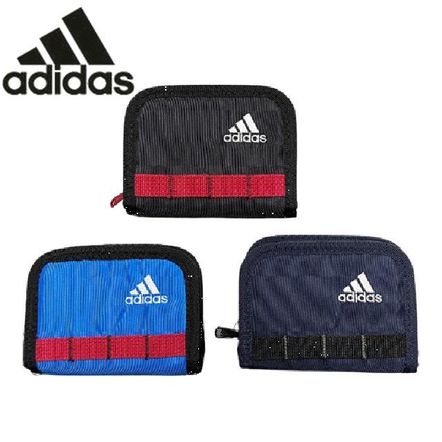 adidas（アディダス） メンズ二つ折り財布 ラウンドファスナー二つ折り